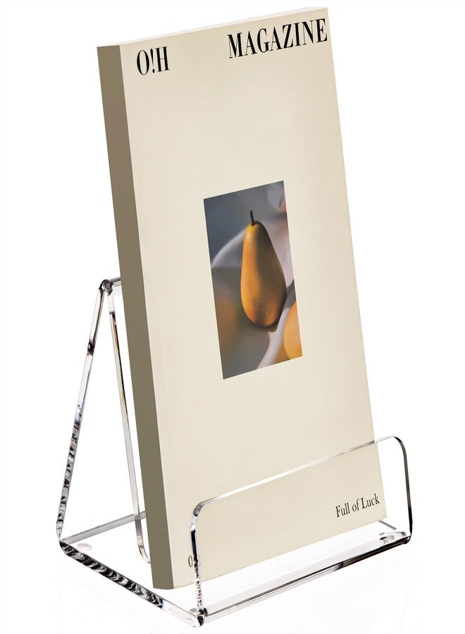 YUXUN Clear Acrylic Display Stand, Book Stand Postcard Display Holder for Artworks Display Easel for Comics Photos Easel Holder for Books, Pictures & CDs - Image 1